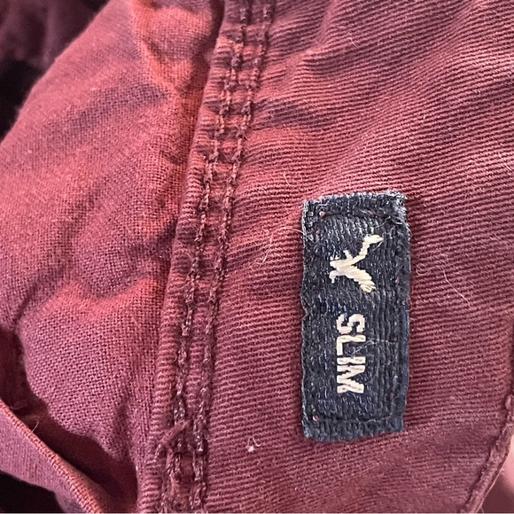 Like New American Eagle outfitters 360 extreme flex mens slim wine color 29 x 32 - Picture 4 of 7